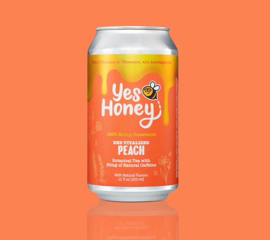 Bee Vitalized Sparkling Honey Sweetened Peach Tea